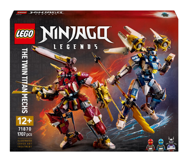 LEGO NINJAGO 71870 Bliźniacze tytanowe mechy - 1529849 - zdjęcie